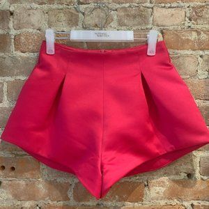 Zara Limited Edition Pleated Silk Shorts